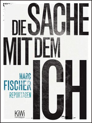cover image of Die Sache mit dem Ich